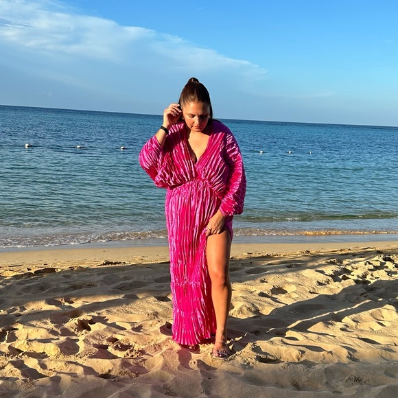 L’IDÉE WOMAN De Luxe Pleated Gown - bright pink - Picture 1 of 5